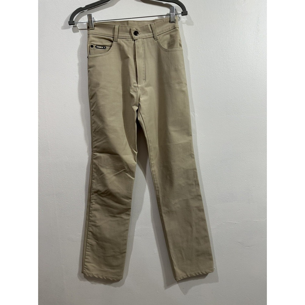 Tark 1 Paris Women's Beige  Stretchy Button Straight Pants 23x29‎